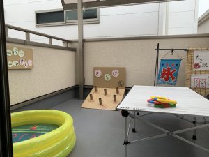 ベランダ手作りお祭り